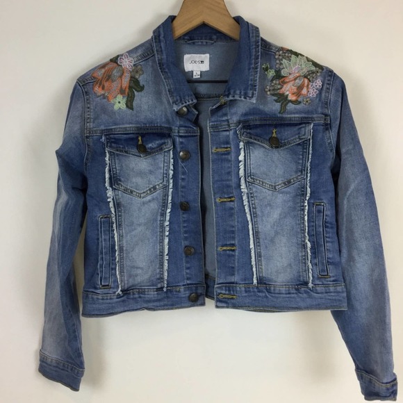 Joe’s Jeans Embroidered Denim Jacket, large - Picture 1 of 4